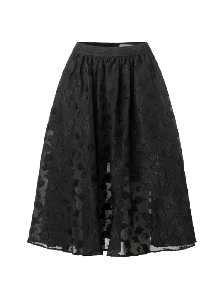 Sort Mønstret Ryana Custommade nederdel 34/XS Custommade