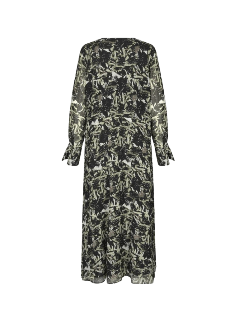 Sort Mønstret Second Female Brush Kjole XS Second Female