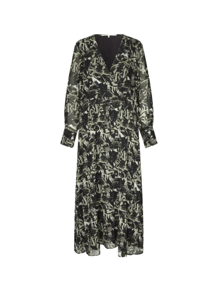 Sort Mønstret Second Female Brush Kjole XS Second Female