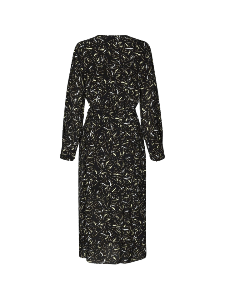 Sort Mønstret Second Female Tour Wrap Kjole XS Second Female