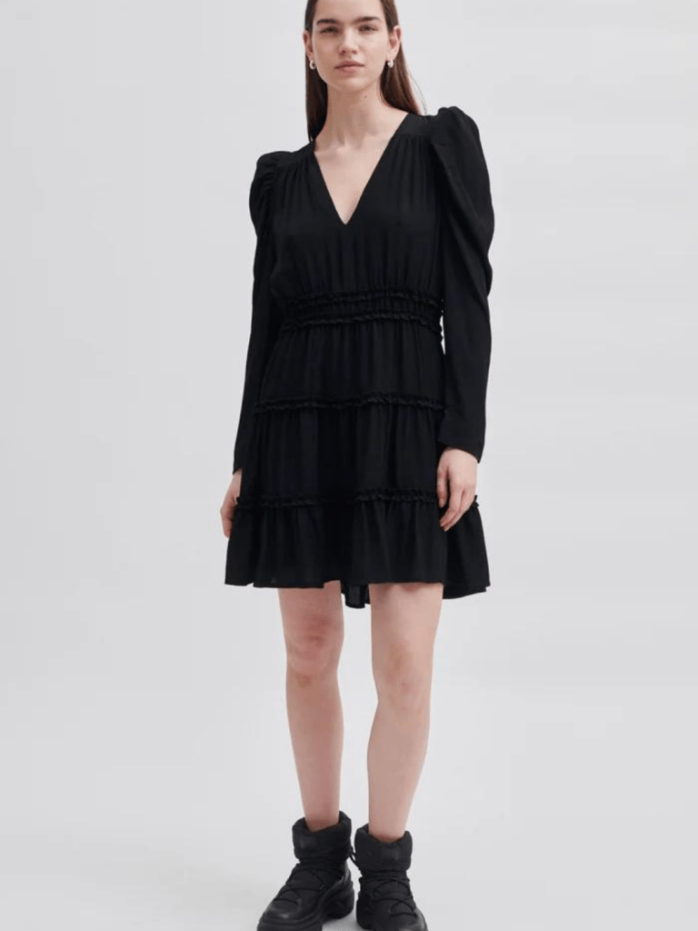 Sort Second Female Heavenly Kjole XS Second Female