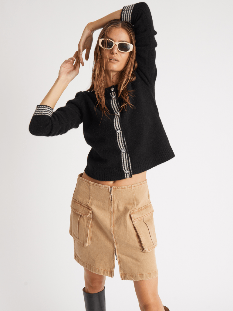 Sort Valencia Custommade Strik Cardigan 34/XS Custommade