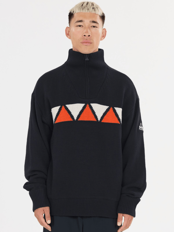 SOS Aboda Unisex Windbreaker Mørkeblå Med Orange Og Hvid XS SOS Sportgroup