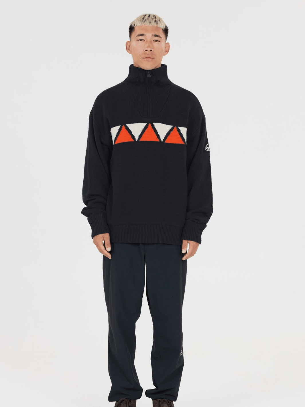 SOS Aboda Unisex Windbreaker Mørkeblå Med Orange Og Hvid XS SOS Sportgroup