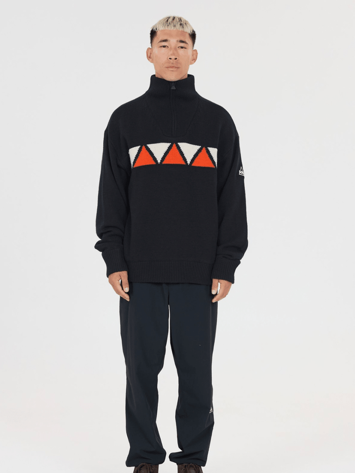 SOS Aboda Unisex Windbreaker Mørkeblå Med Orange Og Hvid XS SOS Sportgroup