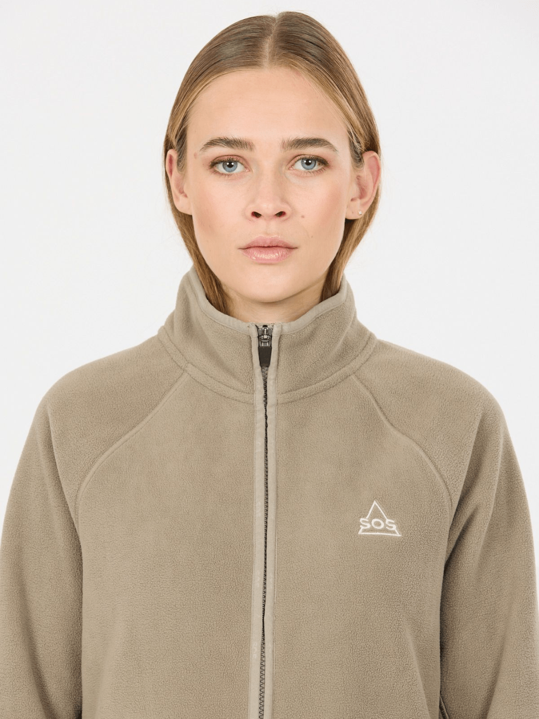 SOS Beige Munson Gennemlynet Damefleece XS SOS Sportgroup