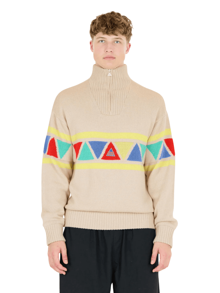 SOS Beige Uni Retro Windbreaker XS SOS Sportgroup