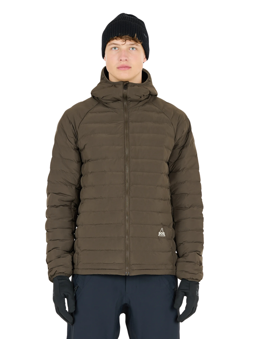 SOS Brun Furano Isoleret Jakke.  Den er fremstillet af 100 % polyester og giver optimal beskyttelse mod vind og vejr. 