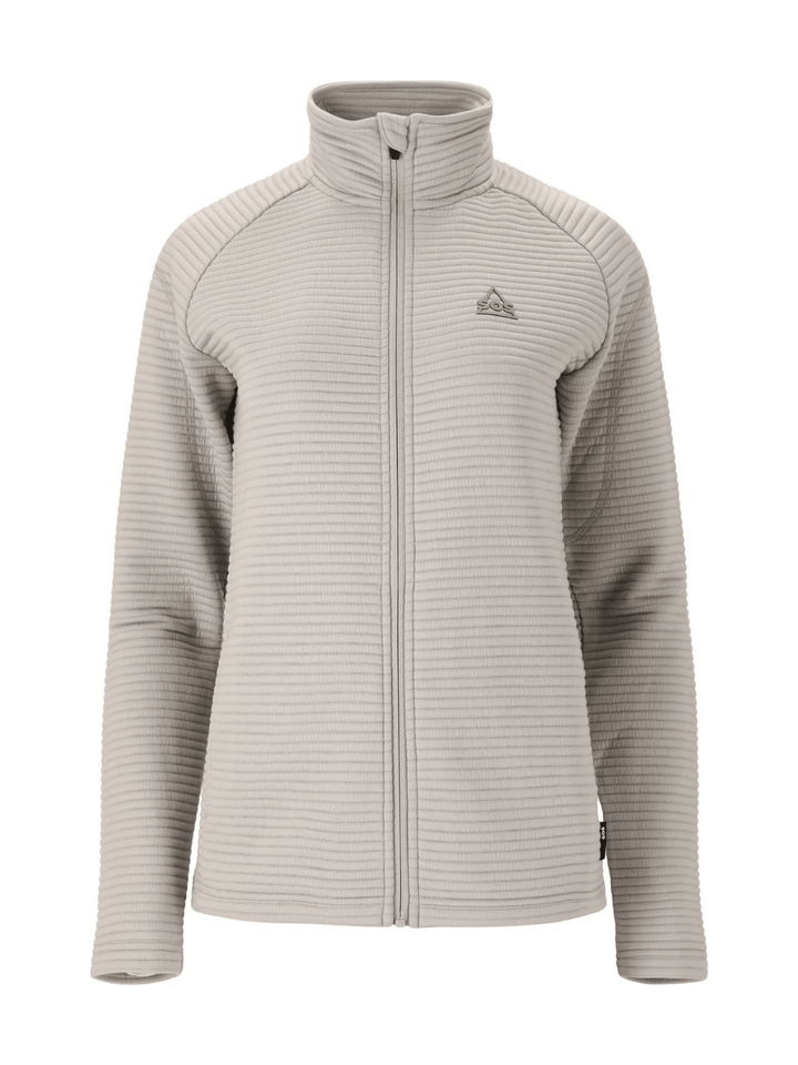 SOS Grå Muju Gennemlynet Dame Midlayer XS SOS Sportgroup