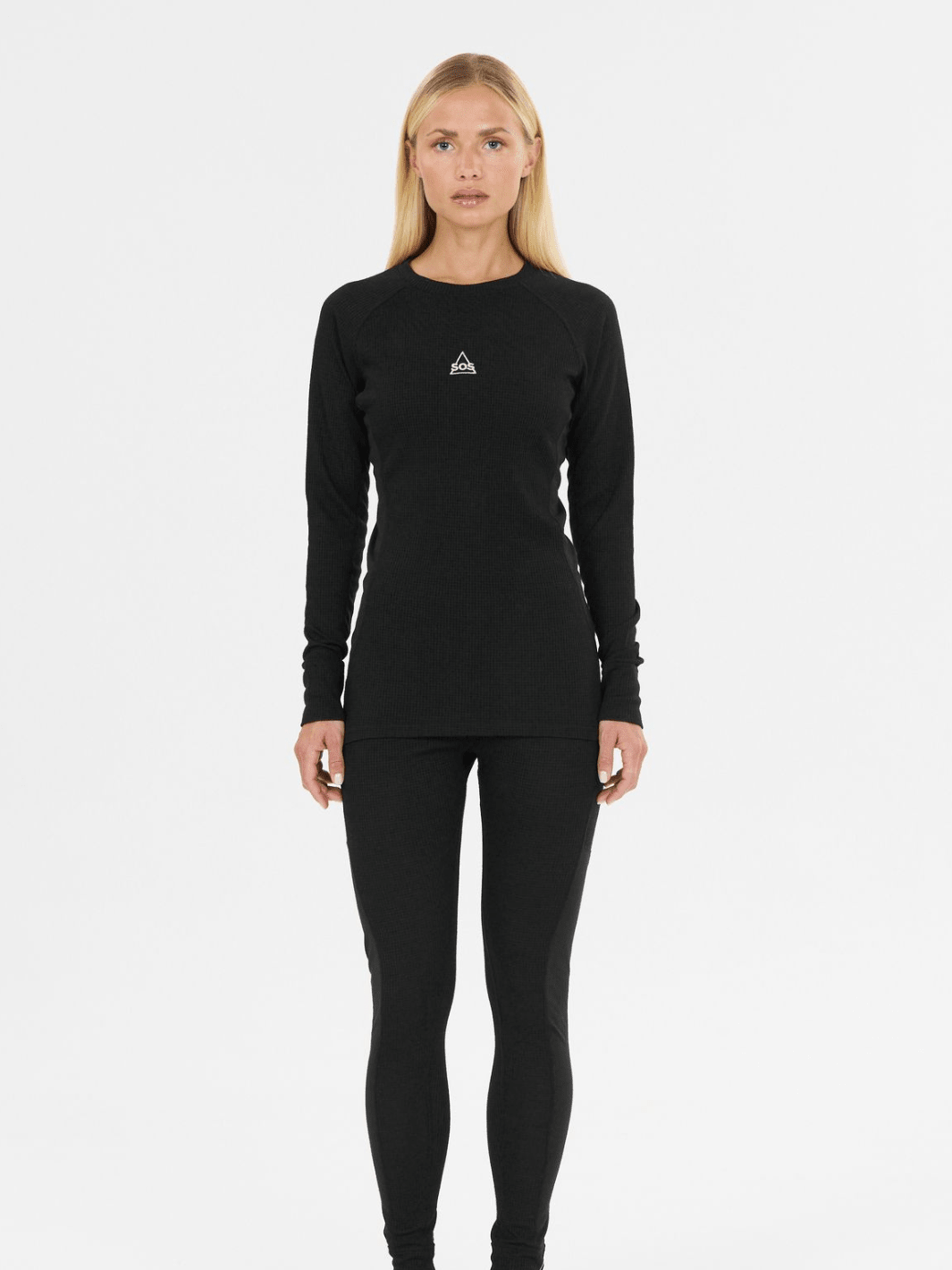 SOS Namsan Baselayer Sæt til Kvinder – Sort Merinould XS SOS Sportgroup