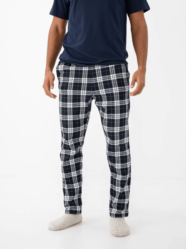 Ternede Selected Homme Pyjamas Bukser i Sort - Hvid S Selected