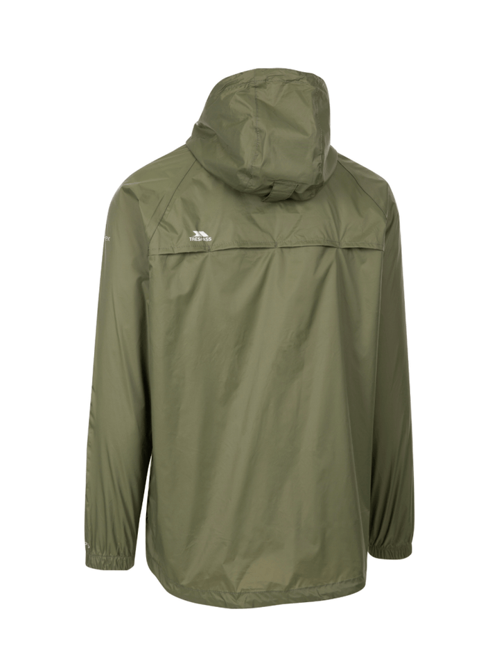 Trespass Armygrøn Qicpac Unisex Regnjakke Armygrøn Trespass