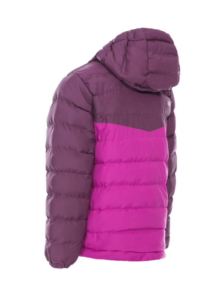 Trespass Bordeaux - Rosa Oskar Børne Dynejakke 3 - 4 år Trespass