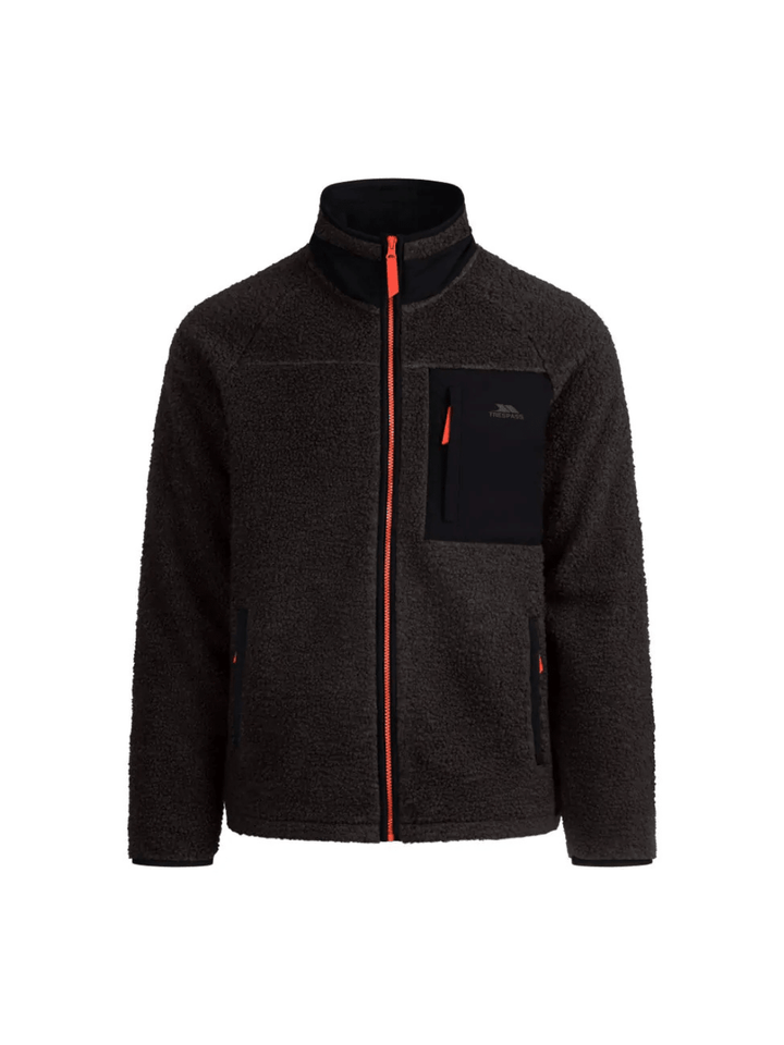 Trespass Brookes Sherpa Fleecejakke til Herrer - Koksgrå S Trespass