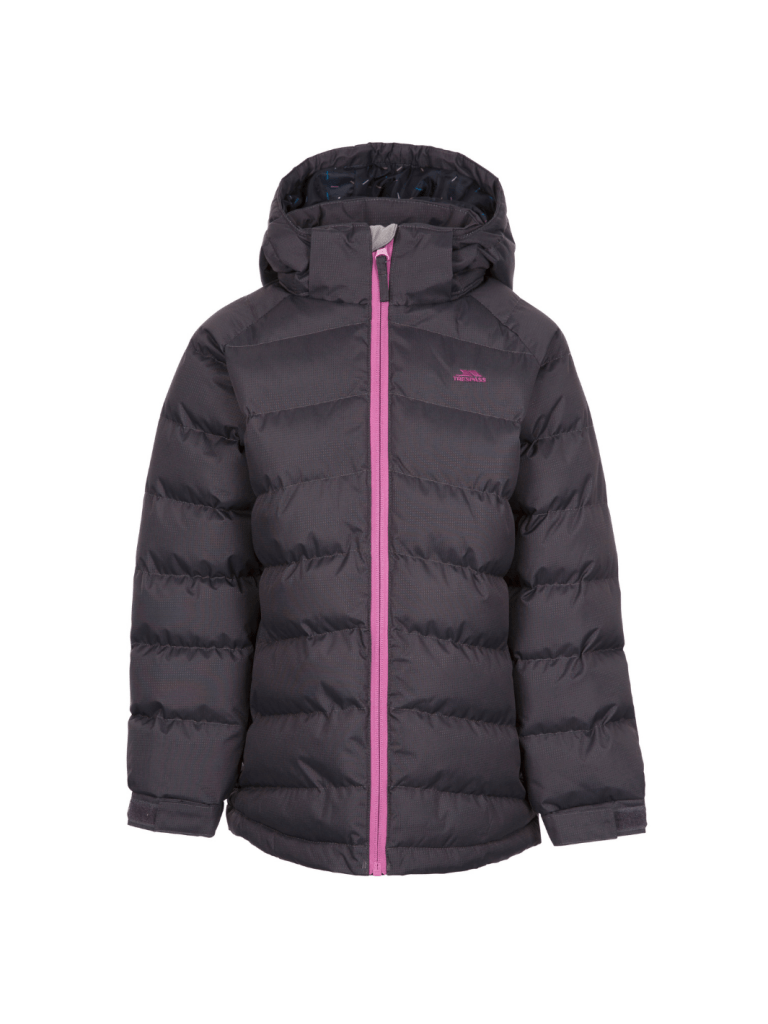 Trespass Koksgrå Amira Pige Dynejakke 3 - 4 år Trespass