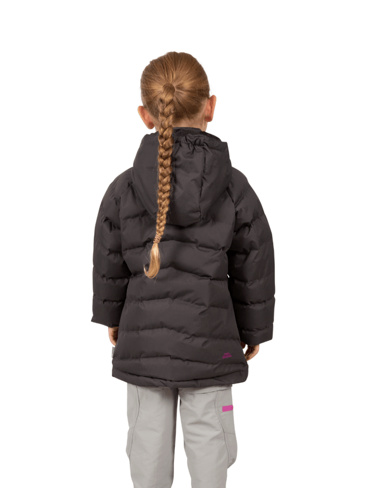 Trespass Koksgrå Amira Pige Dynejakke 3 - 4 år Trespass