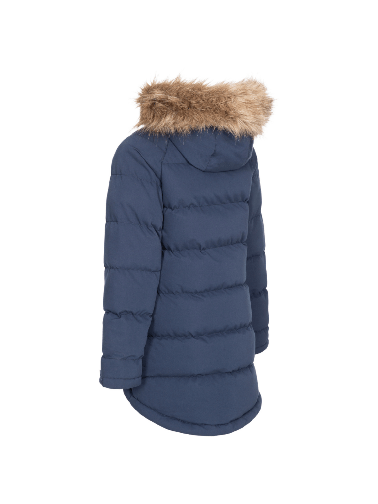 Trespass Mørkeblå Unique Pige Dynejakke 3 - 4 år Trespass