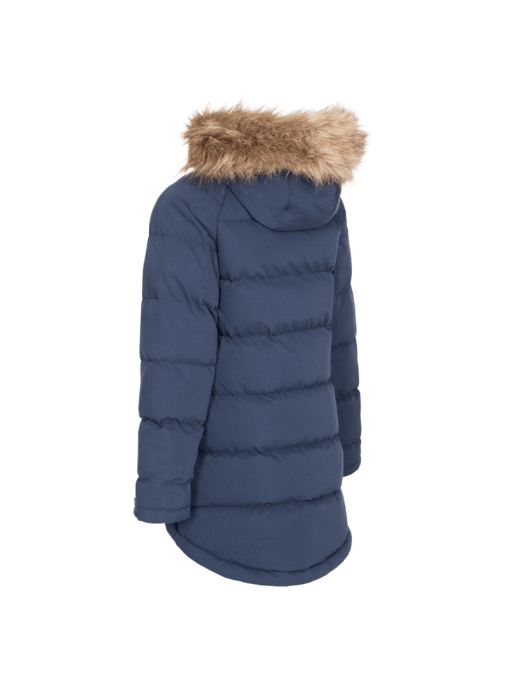 Trespass Mørkeblå Unique Pige Dynejakke 3 - 4 år Trespass