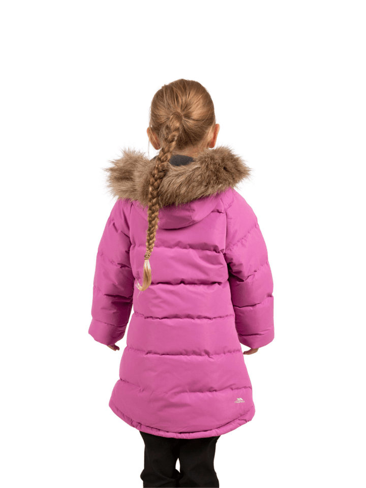 Trespass Pink Unique Pige Dynejakke 3 - 4 år Trespass