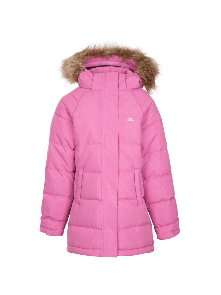 Trespass Pink Unique Pige Dynejakke 3 - 4 år Trespass