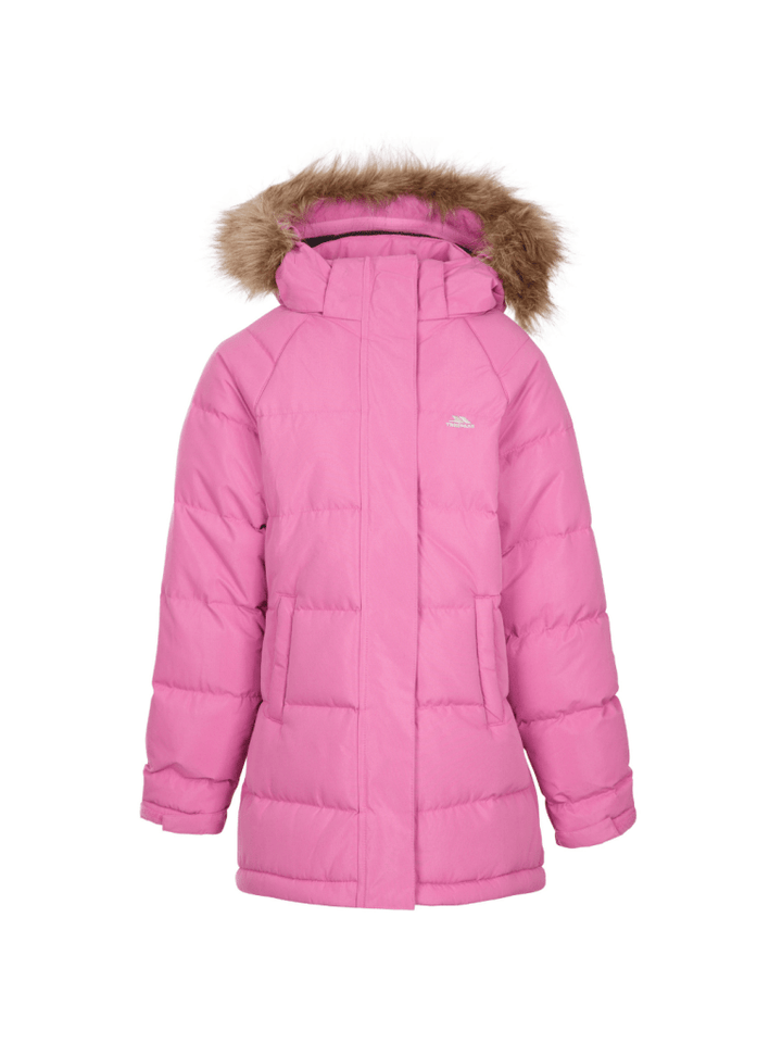 Trespass Pink Unique Pige Dynejakke 3 - 4 år Trespass