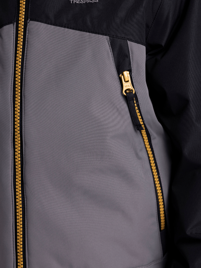 Trespass Sort - Grå Discover Børne Ski - Vinterjakke 3 - 4 år Trespass