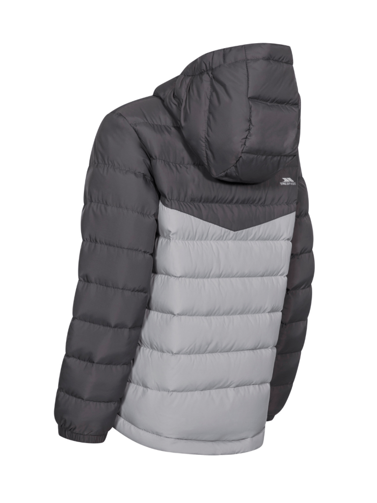 Trespass Sort / Grå Oskar Børne Dynejakke Sort Trespass