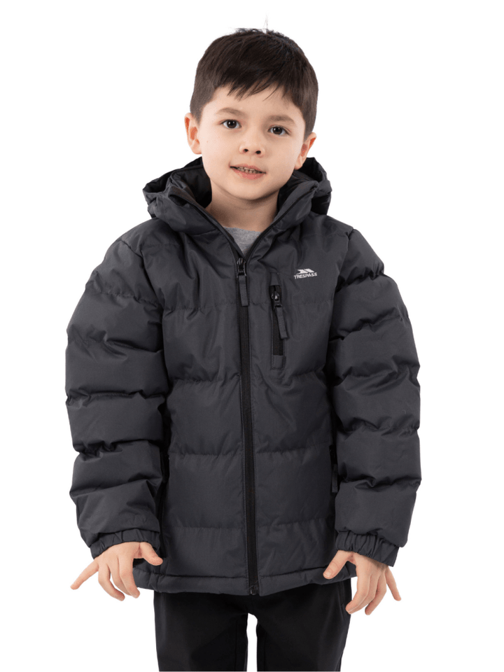 Trespass Sort Tuff Børne Dynejakke 3 - 4 år Trespass