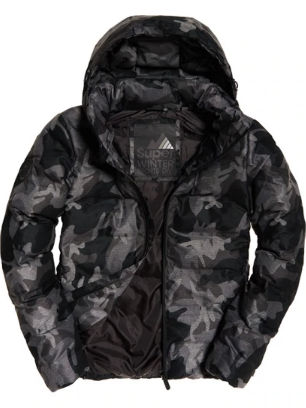 Sort/Grå  Superdry Puffer Herre Camo Jakke