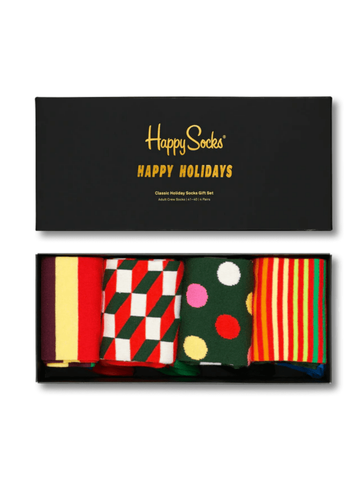 4 - Pack Happy Socks Gaveæske Til Ham 41 - 46 Happy Socks