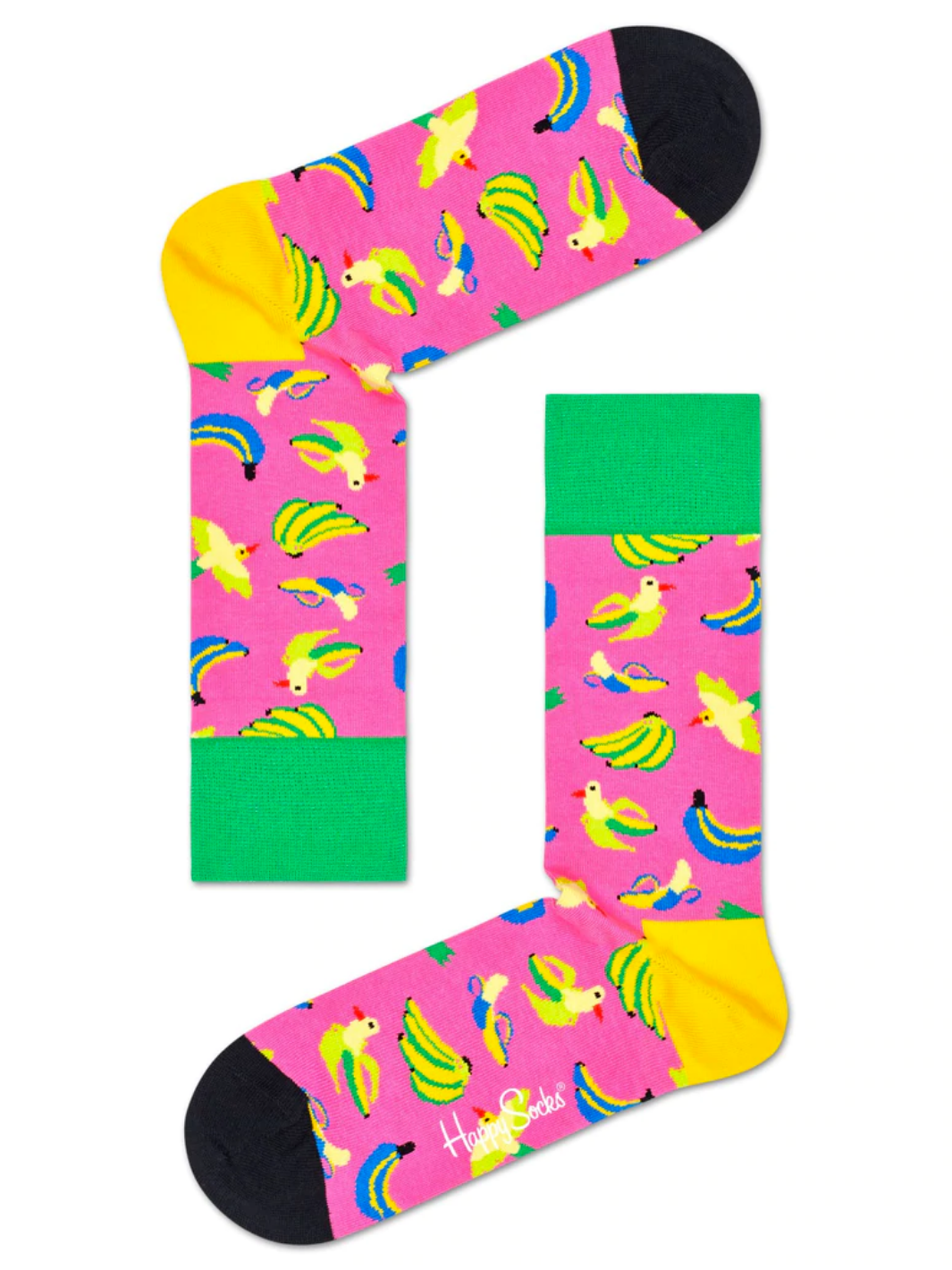 Pink Happy Socks Banana Bird Sok Til Hende
