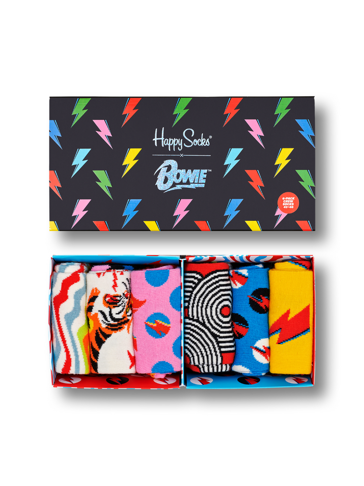 Happy Socks David Bowie 6-Pack Gaveæske Til Ham