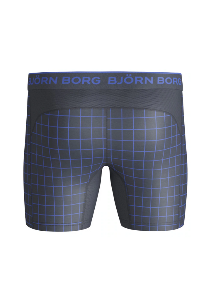 Blå Ternet Björn Borg Performance Boxershorts