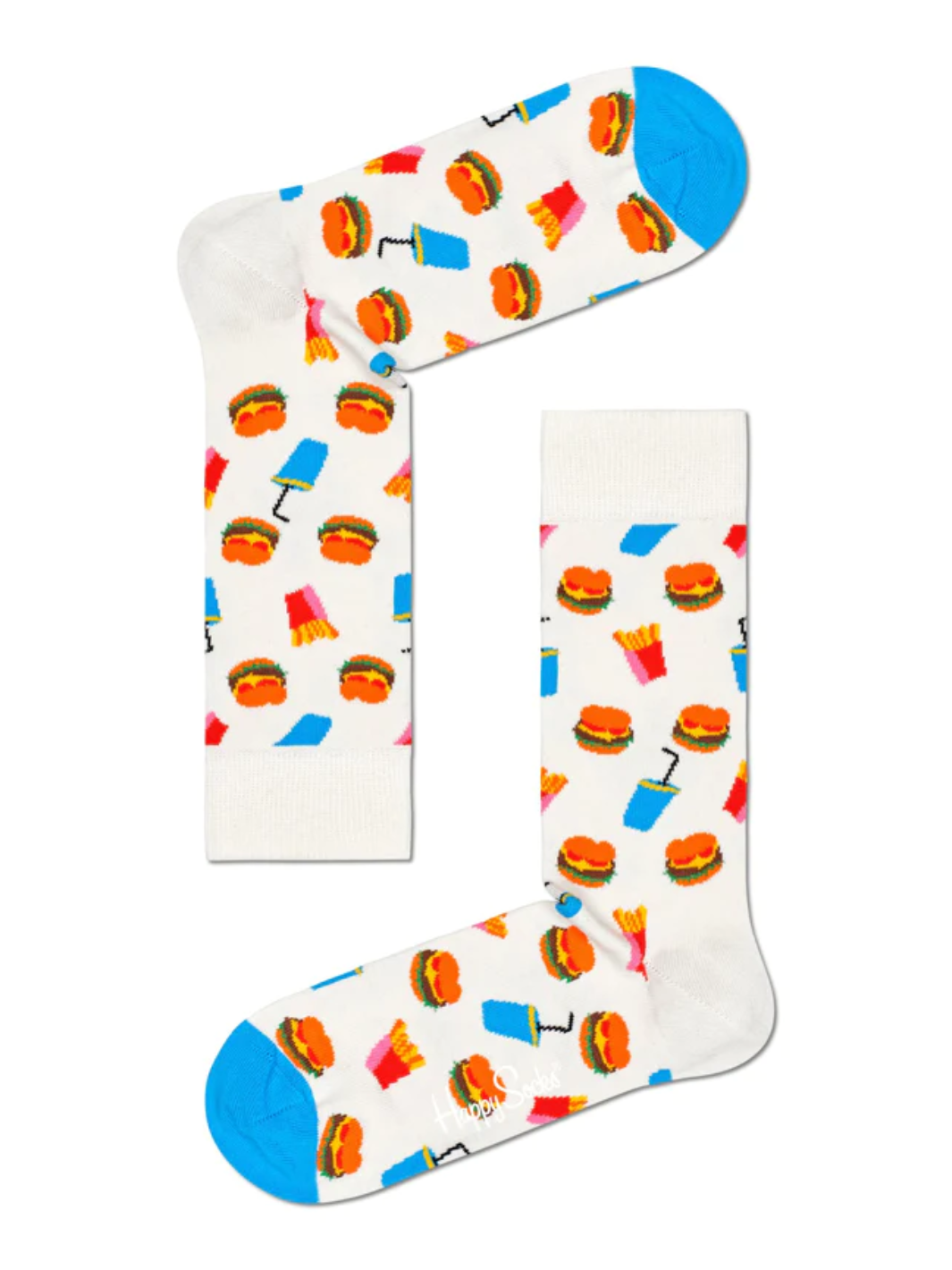 Hvid Happy Socks Hamburger Sock Til Ham
