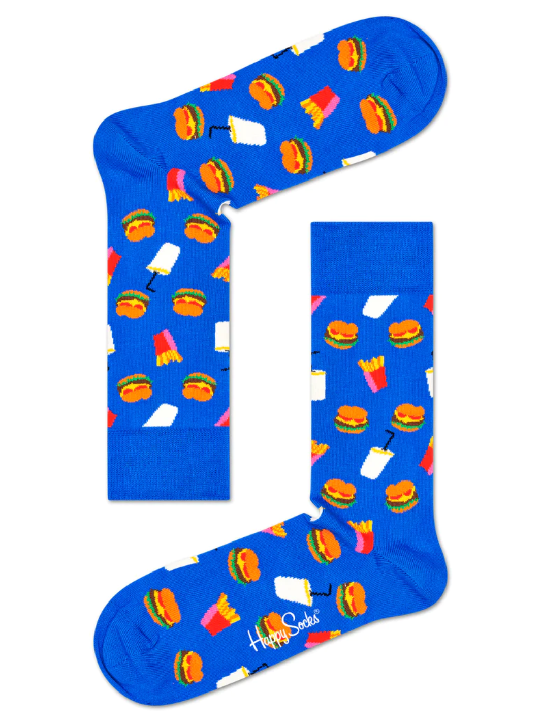 Koboltblå Happy Socks Hamburger Sok Til Ham