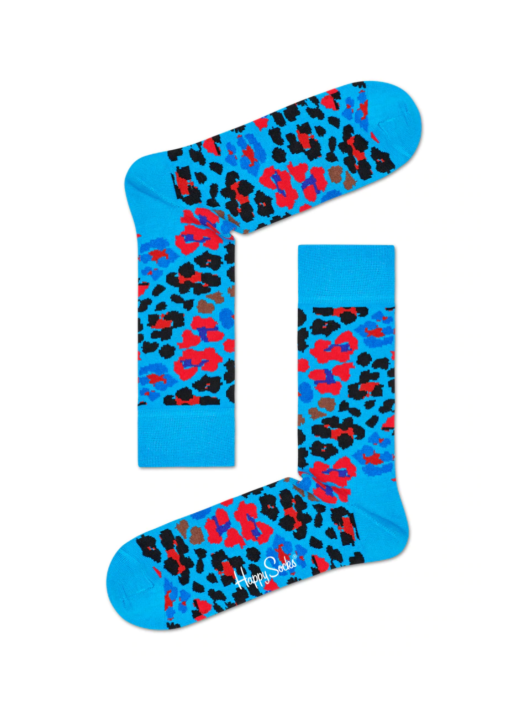 Blå Happy Socks Leopard Sok Til Hende