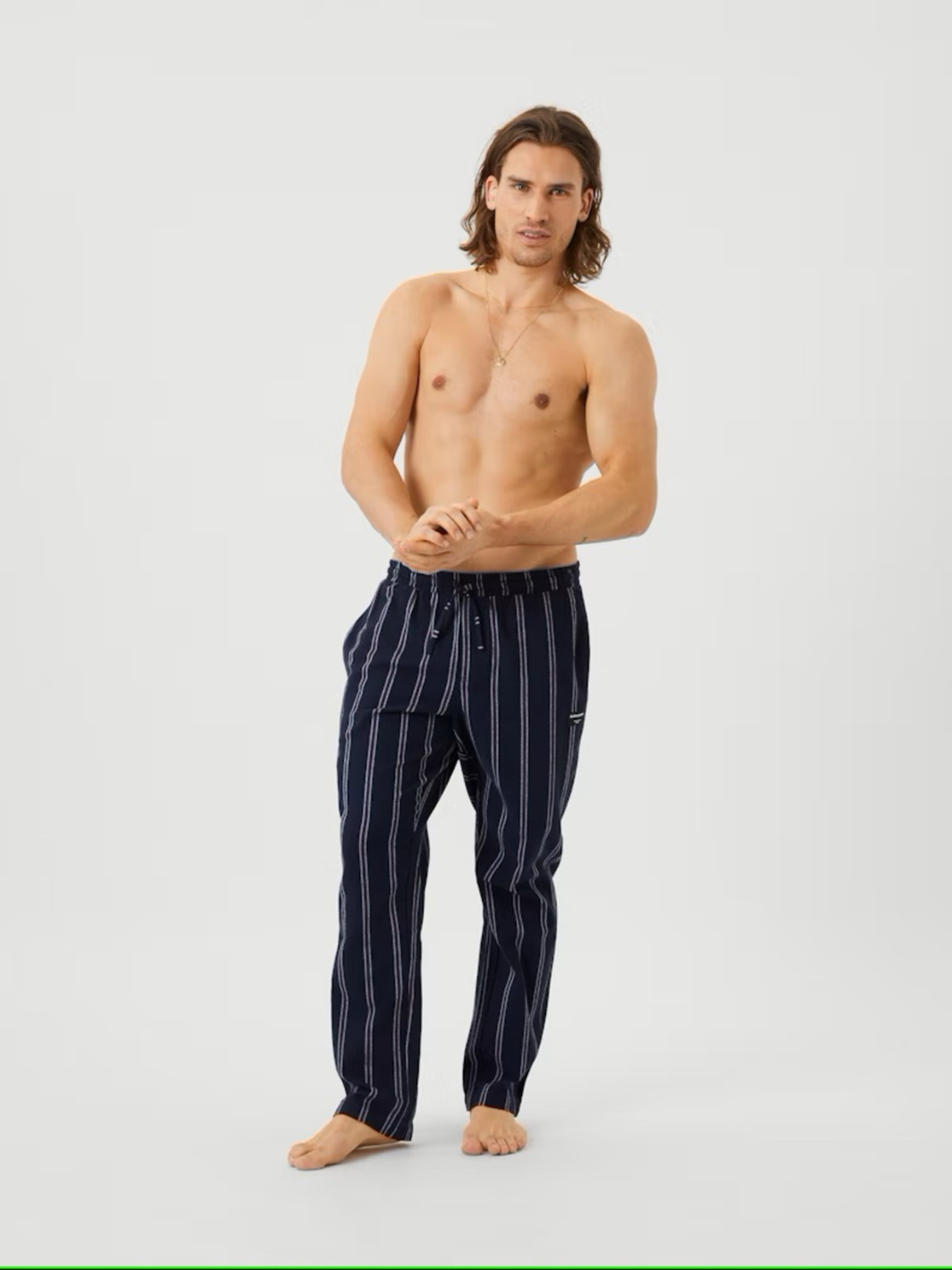 Mørkeblå Stribet Björn Borg Core pyjamas Pants