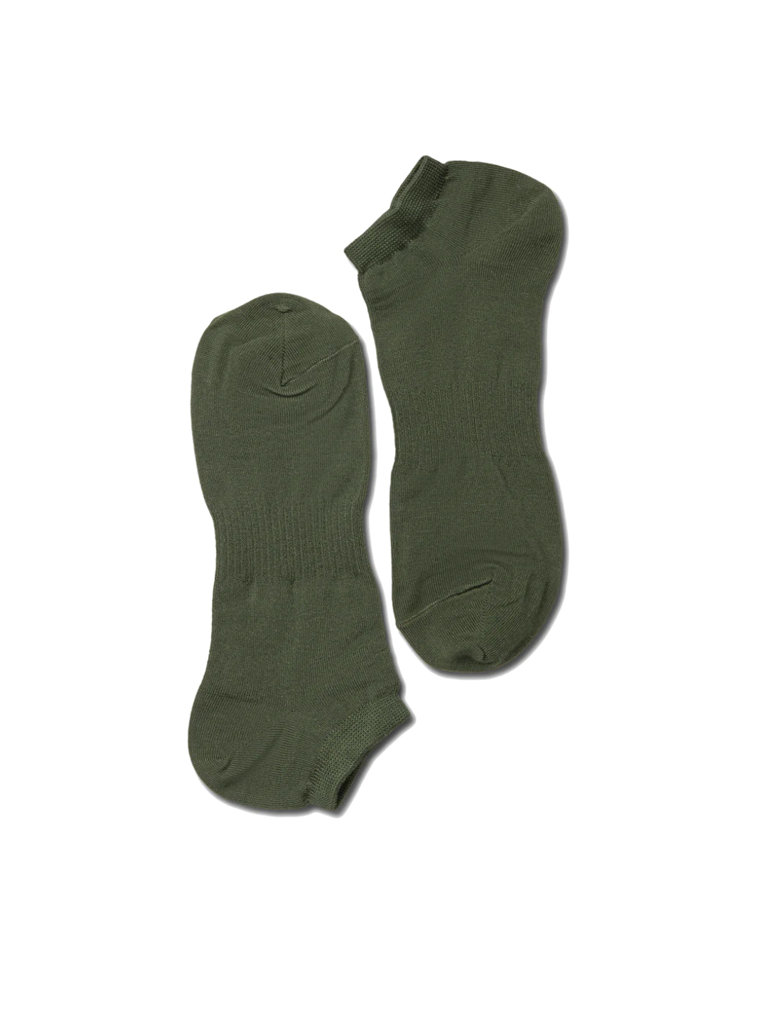 Armygrøn Herre Note Bambus Sneaker Sok