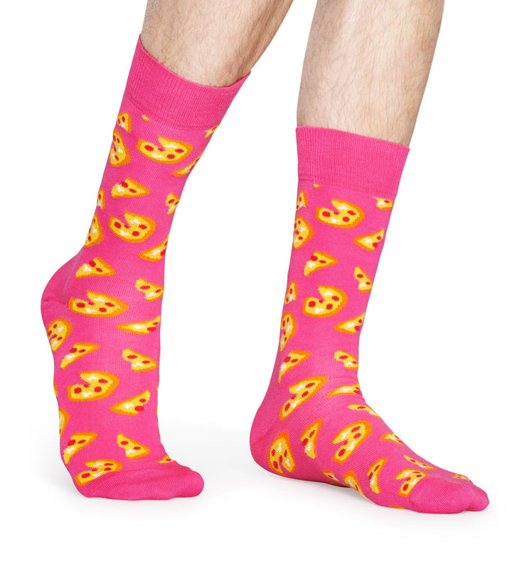 Pink Happy Socks Pizza Sok Til Ham
