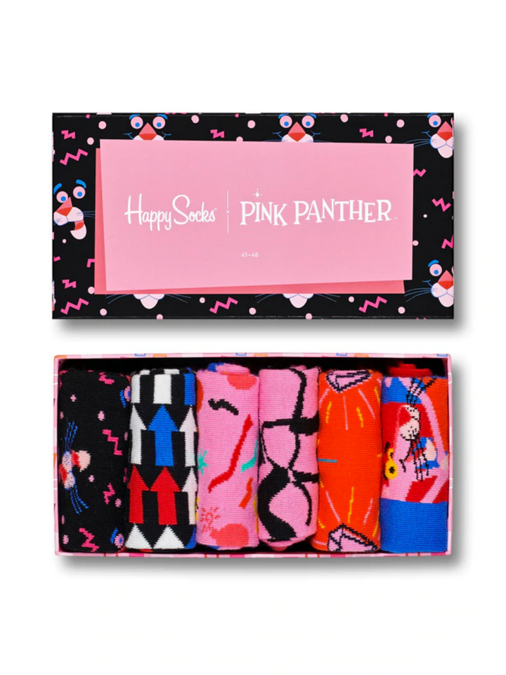 6-Pack Happy Socks Pink Panther Gaveæske Til Ham
