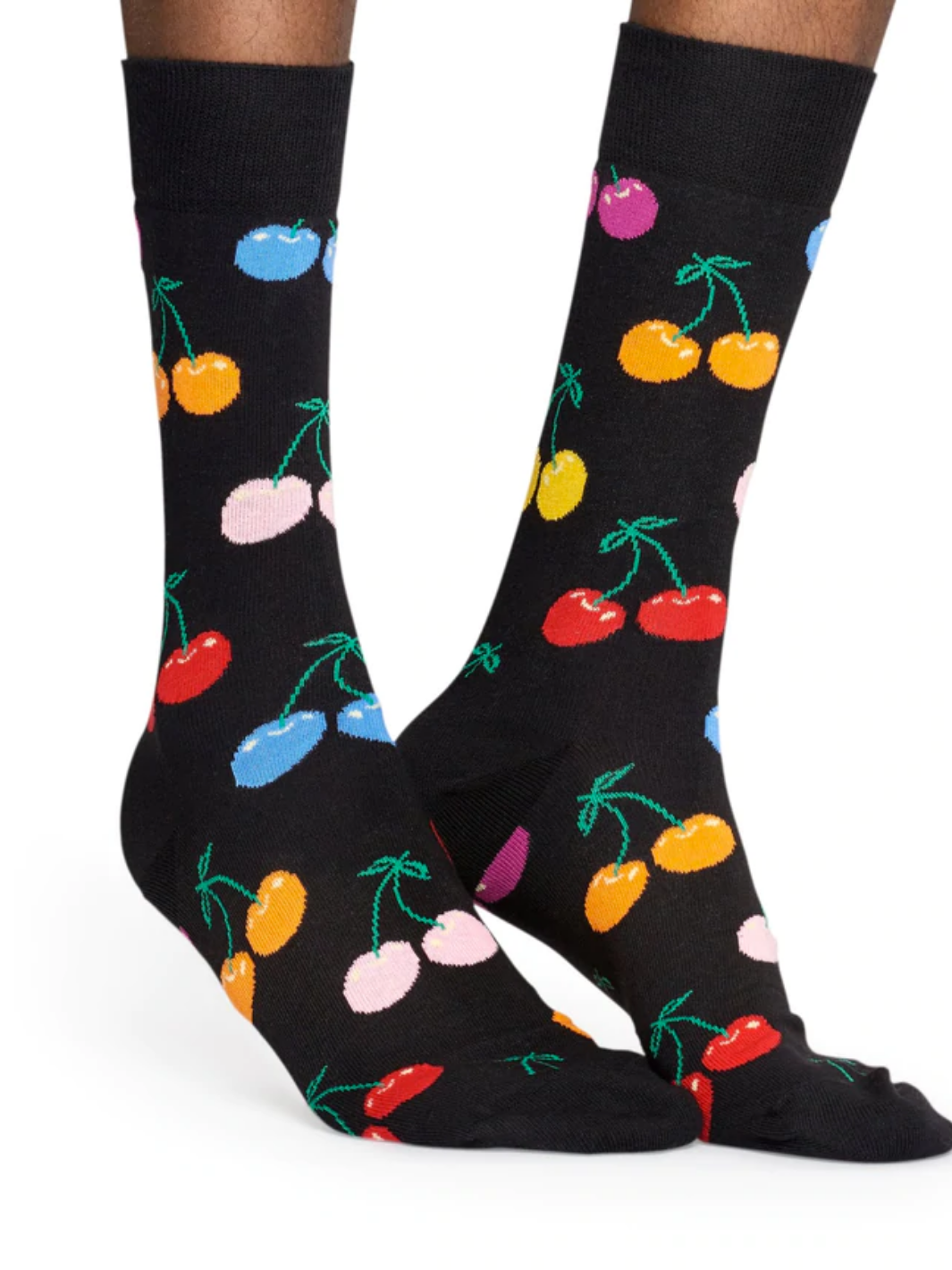 Sort Happy Socks med Kirsebær Til Ham & Hende