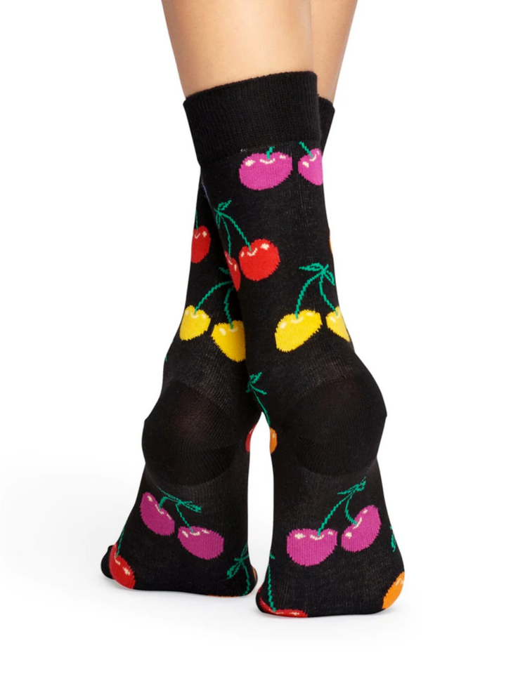 Sort Happy Socks med Kirsebær Til Ham & Hende