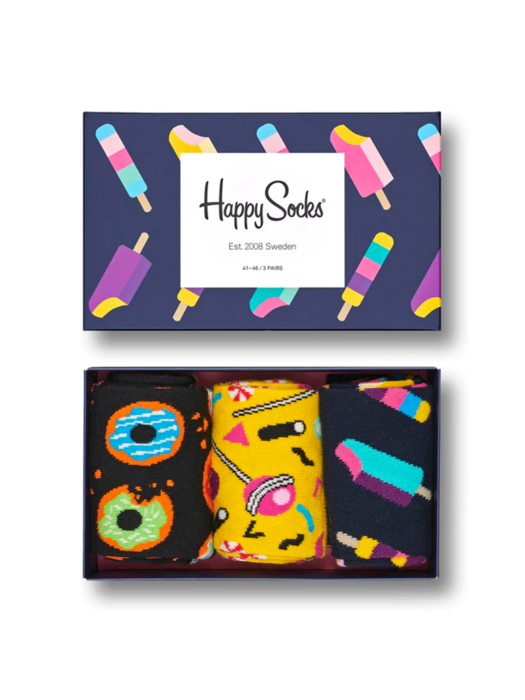 Happy Socks 3-Pack Slik Gaveæske