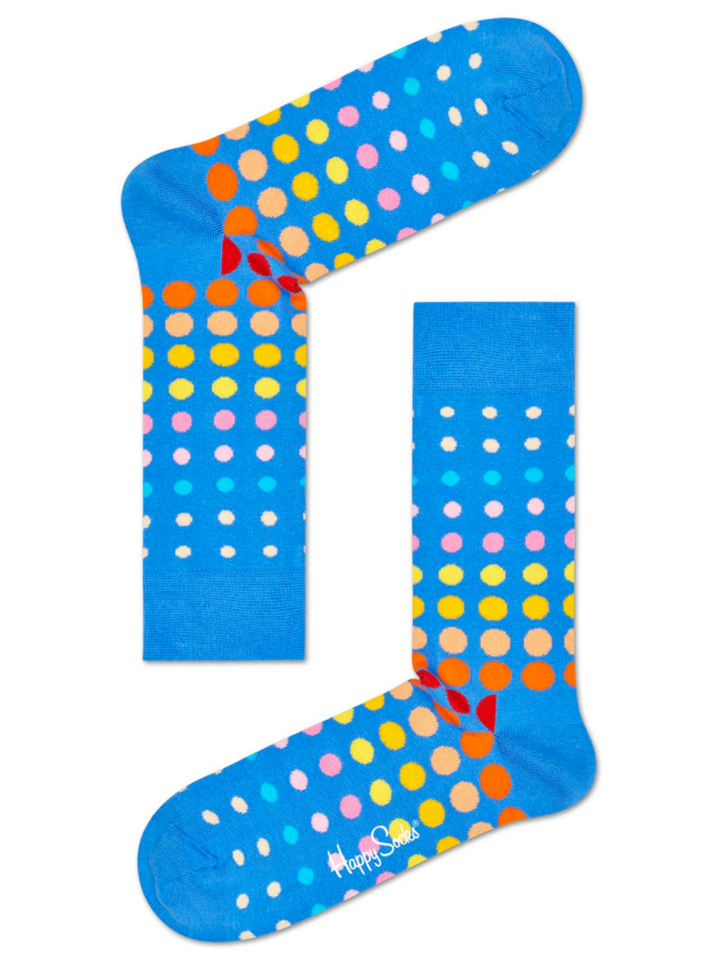 Blå Faded Disco Happy Socks