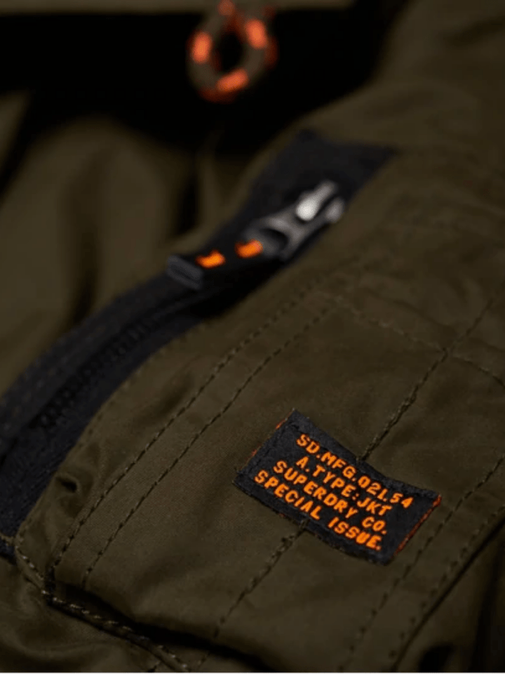 Armygrøn Superdry Herre SDX Parka Jakke S Superdry