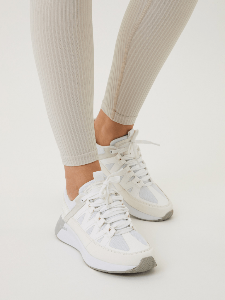 Beige Björn Borg High Waist Rib Tights S/M Björn Borg