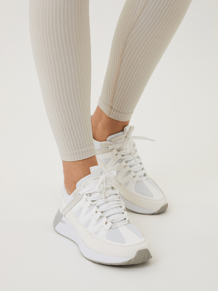 Beige Björn Borg High Waist Rib Tights S/M Björn Borg