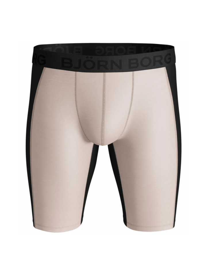 Beige Lang Björn Borg Performance Boxershorts S Björn Borg