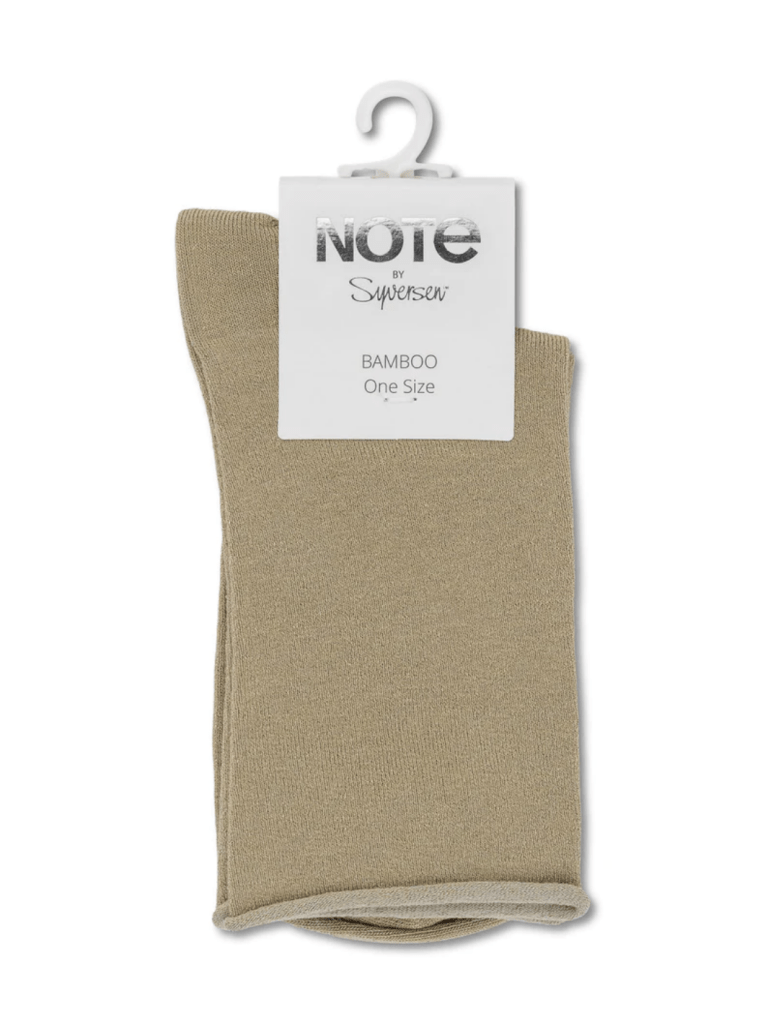 Beige Note Dame Roll Down Strømpe One Size ( 36 - 41 ) Note