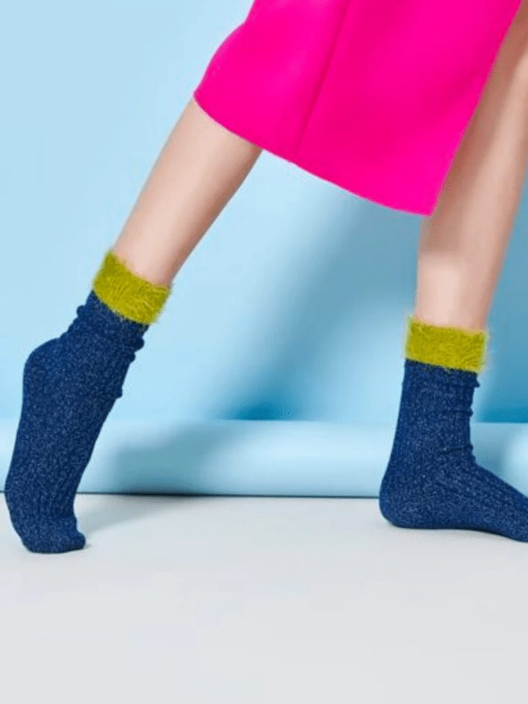 Blå Hysteria Judit Mid High Sok 36 - 38 Hysteria